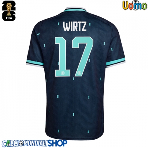Maglie da calcio Germania Florian Wirtz #17 Seconda Maglia Mondiali 2026  Manica Corta
